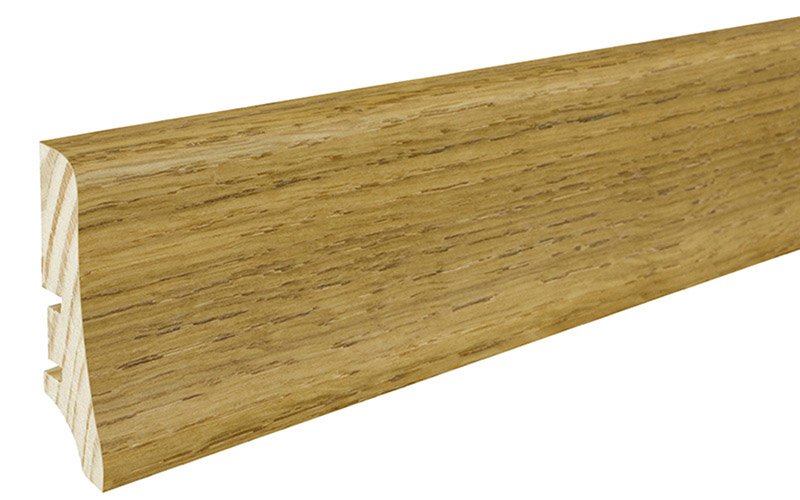 Medinė faneruota grindjuostė BARLINEK P20, 58 x 20 x 2200 mm, spl. tamsus ąžuolas, P2001072A