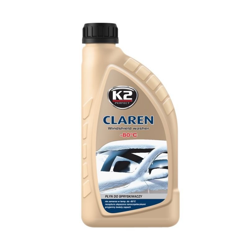 Automobilio stiklų ploviklio koncentratas K2 Claren, -80°C, 1L, žieminis