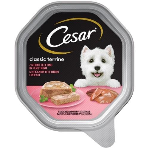 Konservuotas ėdalas šunims CESAR, su veršiena ir paukštiena, 150g
