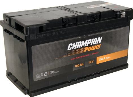 Akumuliatorius CHAMPION POWER 12 V, 100 Ah, 750 A, EN