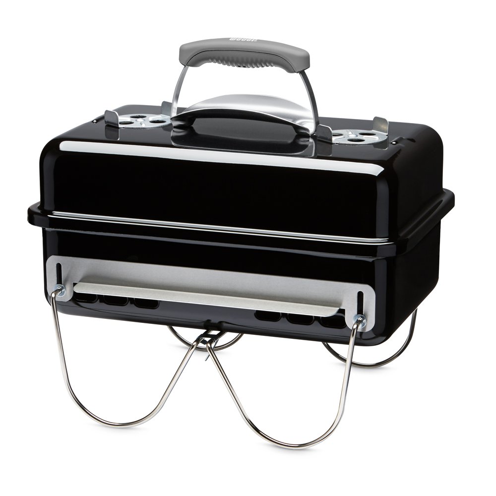 Anglies kepsninė WEBER, Go-Anywhere, kepimo plotas 42x26cm, 37x31x53cm, juoda, nešiojama