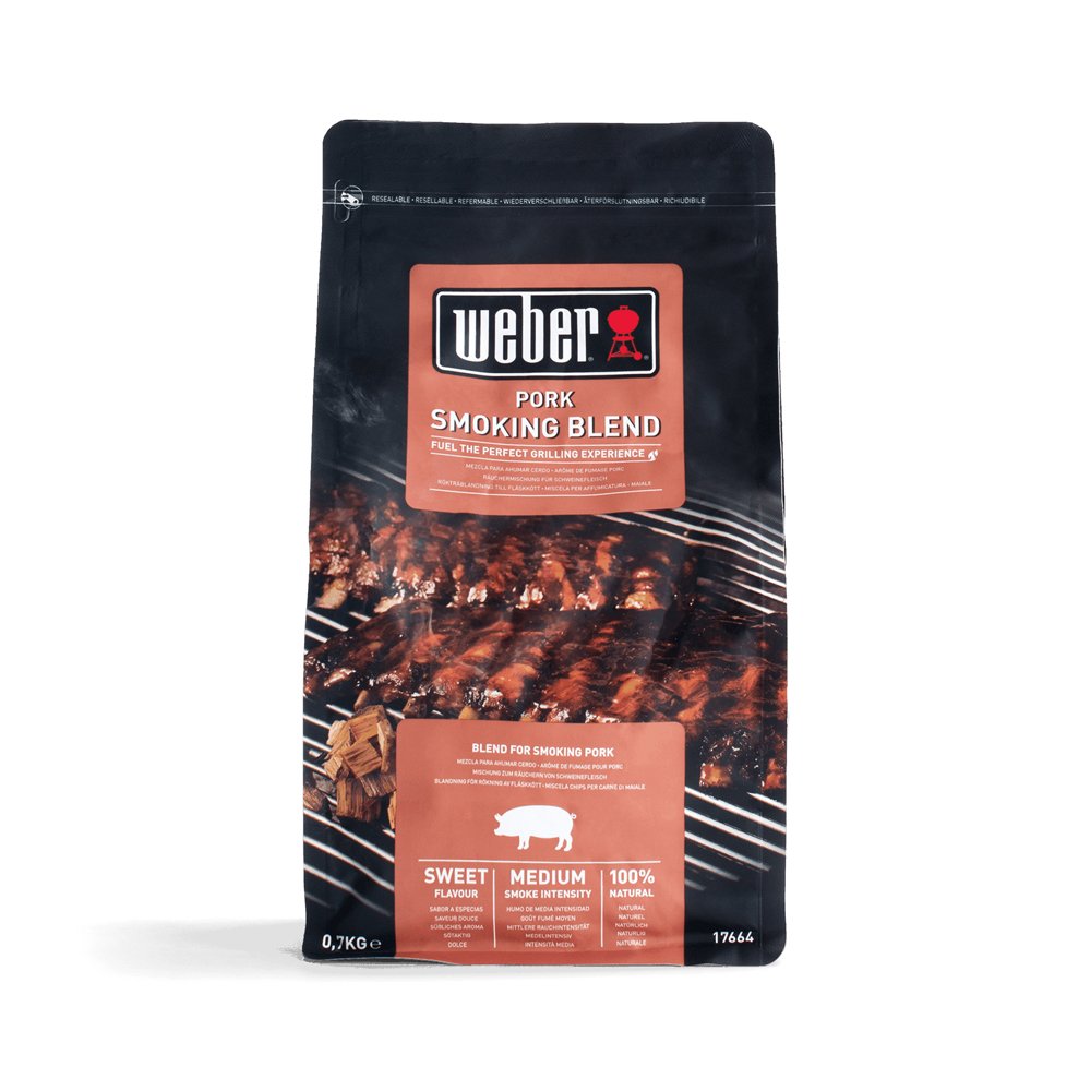 Rūkymo drožlės WEBER, kiaulienai, 700g
