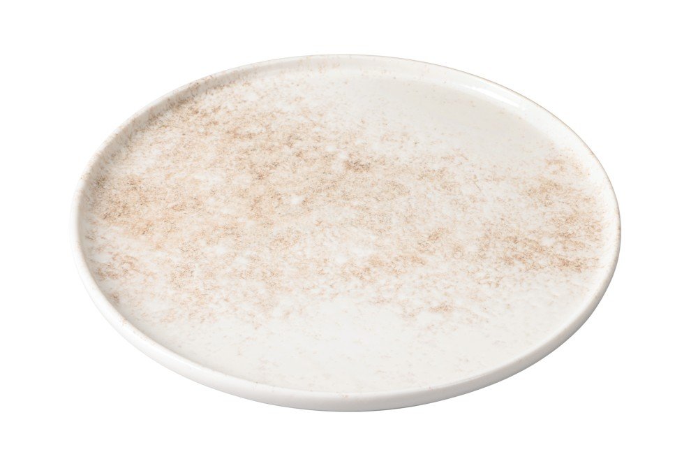 Lėkštė PORLAND PIOLI, porcelianas, skersmuo 27 cm, baltos ir rudos sp.