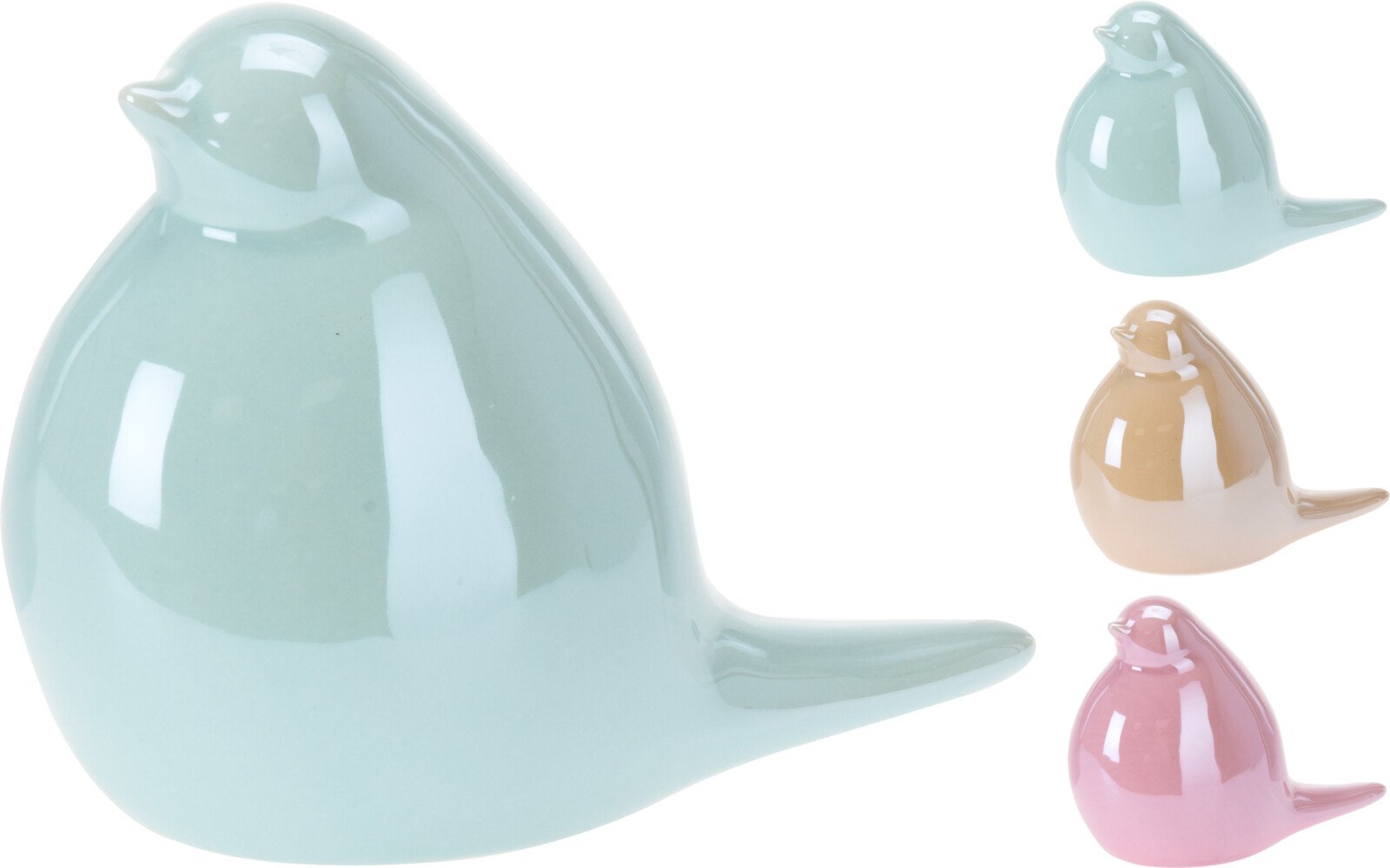 Velykinė dekoracija Paukščiukas, perlamutrinis,  9 cm, 3 skirtingos sp.