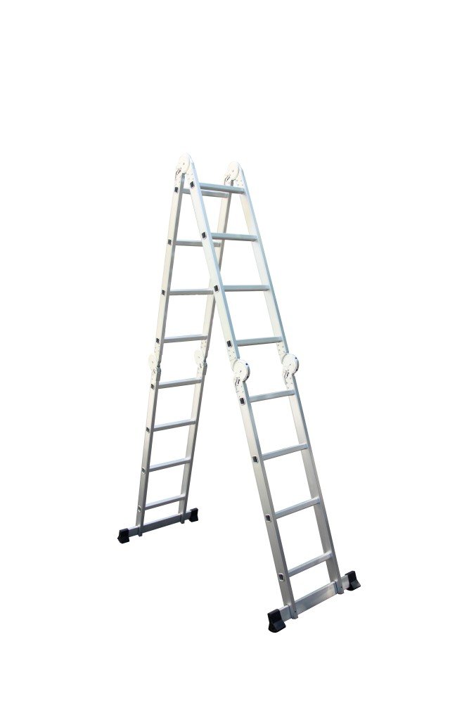 Kopėčios HERVIN EQUIPMENT, aliuminės, daugiafunkcės, 4x4 pakopų, 2240-4610 mm, AM0216A