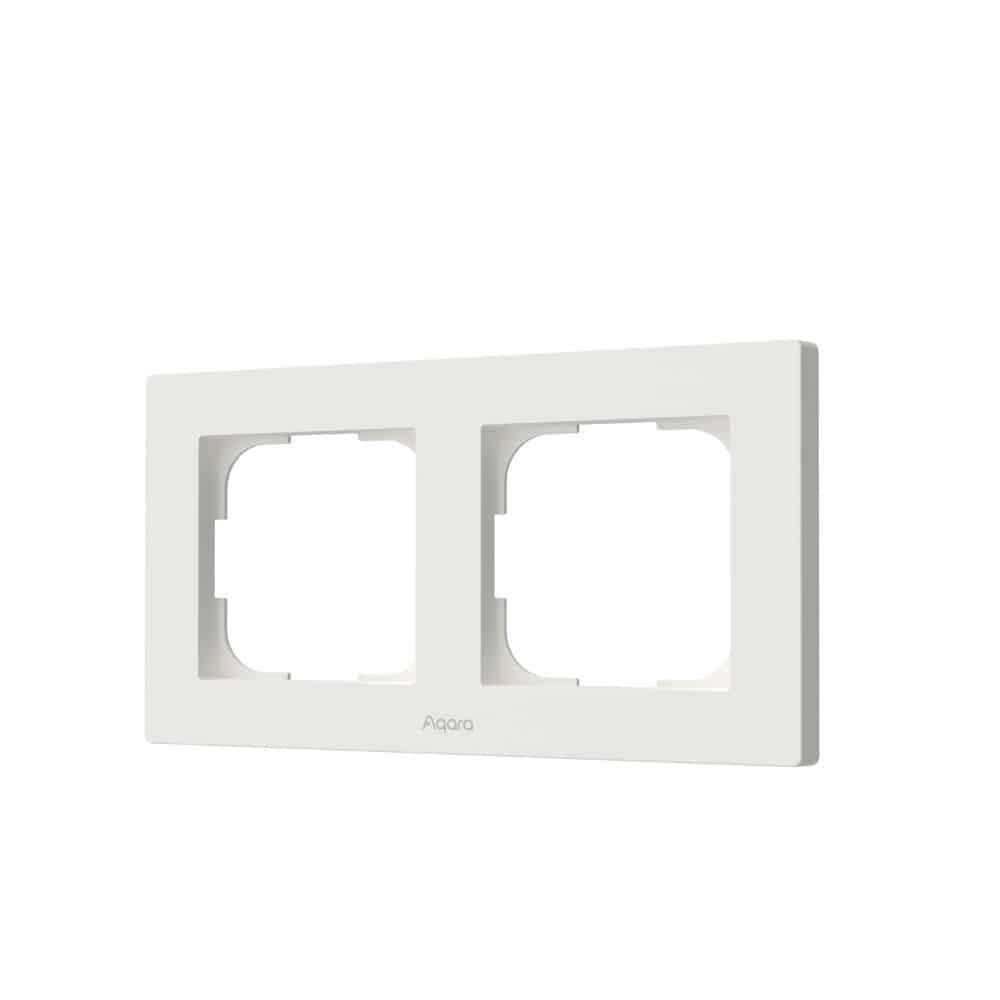 Jungiklio rėmelis AQARA, H2 FE-X01D-W, 2 vietos, baltos sp.