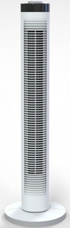 Pastatomas ventiliatorius COOL CLIMA, 45 W, aukštis 81,5 cm, bokštinis, baltos sp.