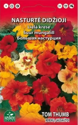 Gėlių sėklos, nasturtė didžioji, mišinys, 3 g., 0902