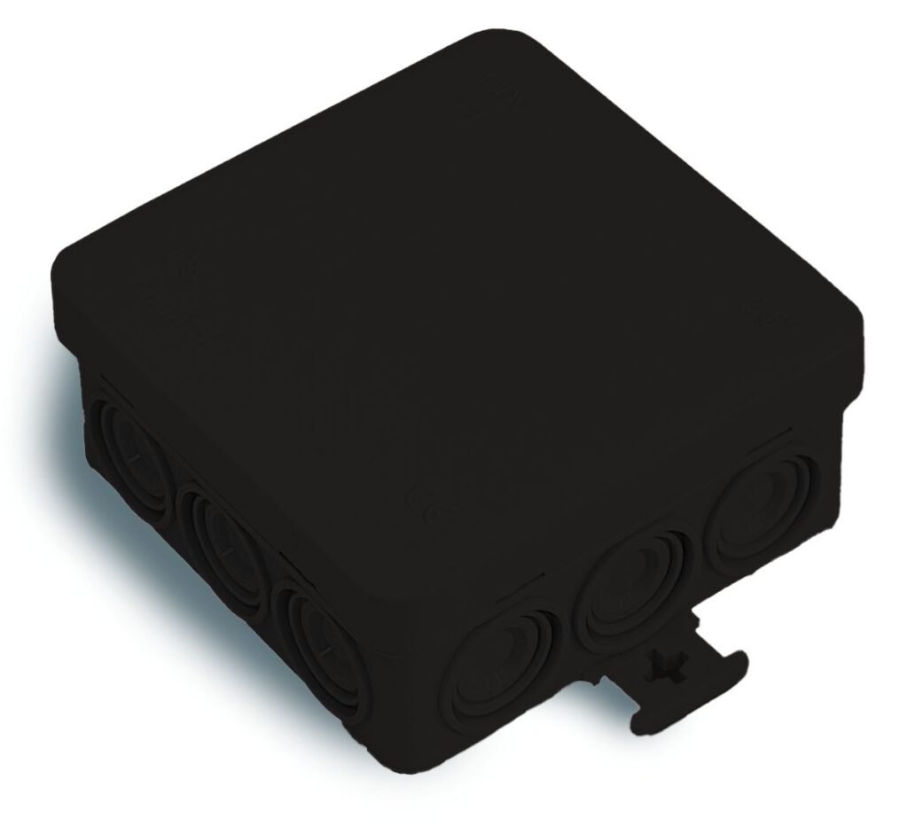 Paskirstymo dėžutė FAMATEL 3052-N, IP55, 85 x 85 x 39 mm, atspari UV, juodos sp.