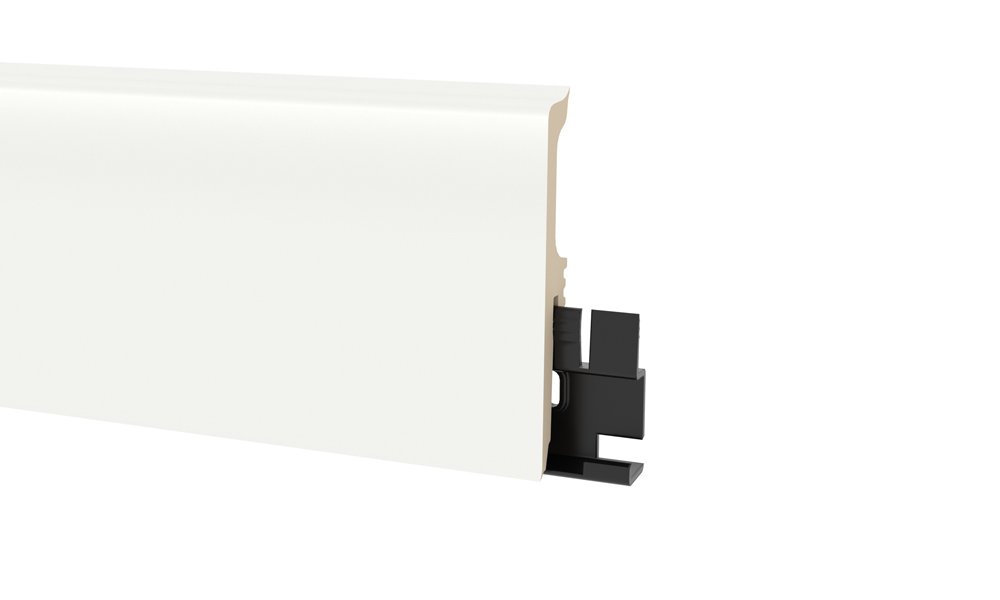 Polimerinė grindjuostė ARBITON VIGO 60, Nr. 1, 60 x 15 x 2200 mm, spl. balta