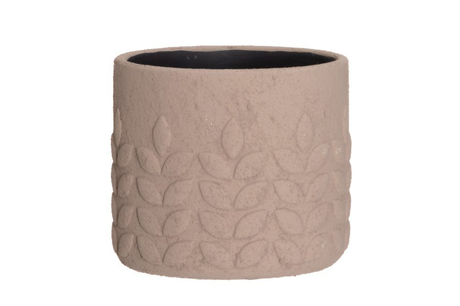 Kambarinis keraminis vazonas 4Living Vilja, rudos sp., 17,5 x 17,5 x 15,5 cm.