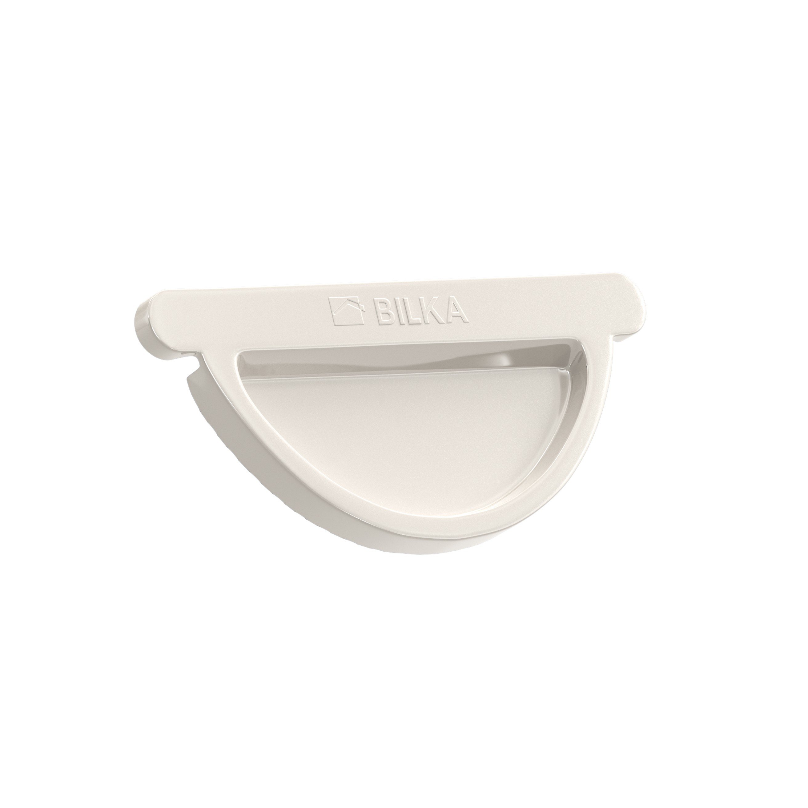 Latako dangtelis BILKA, universalus, skersmuo 125 mm,  balta spalva, RAL9010