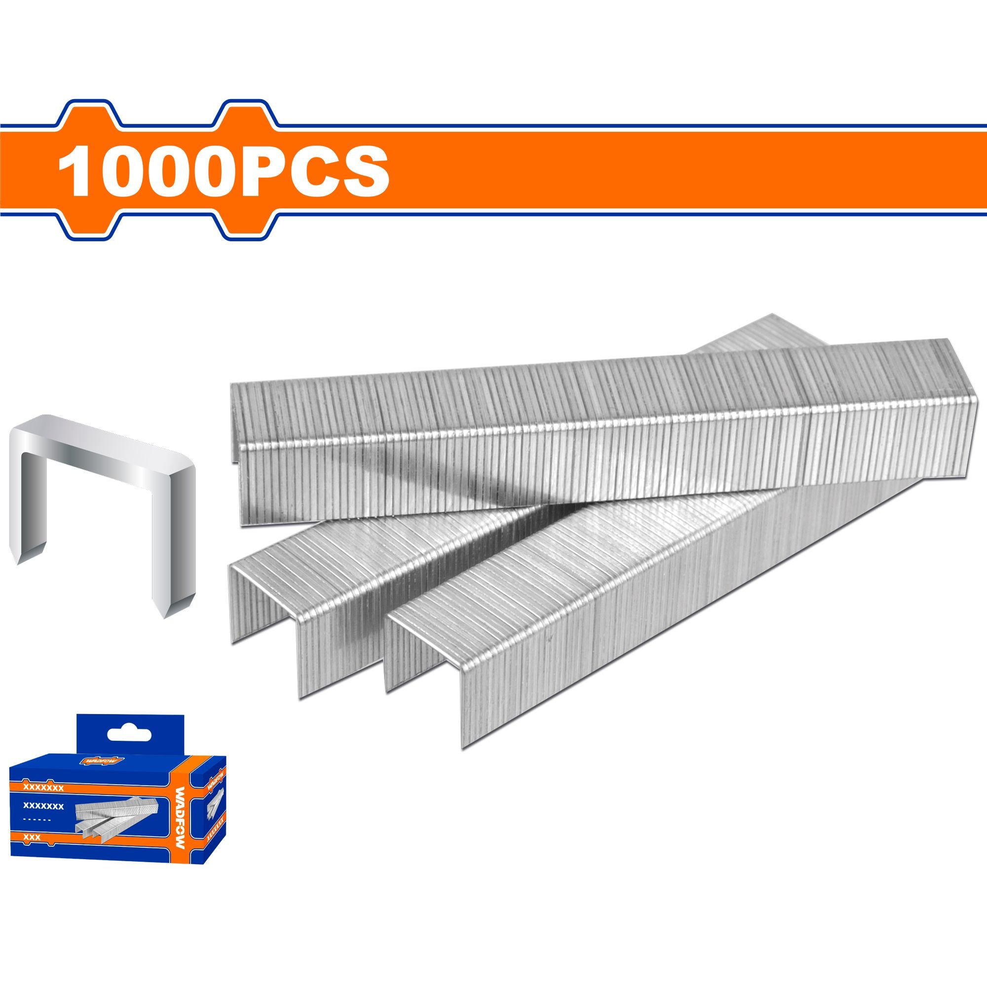 Kabės WADFOW, 1,2x8 mm, 1000 vnt., WNA0808