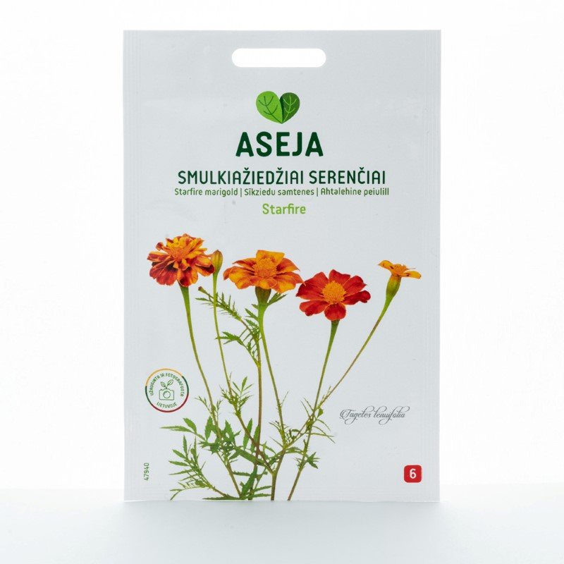 Gėlių sėklos, smulkiažiedžiai serenčiai Starfire, ASEJA, 0,25gr, 47940(6)