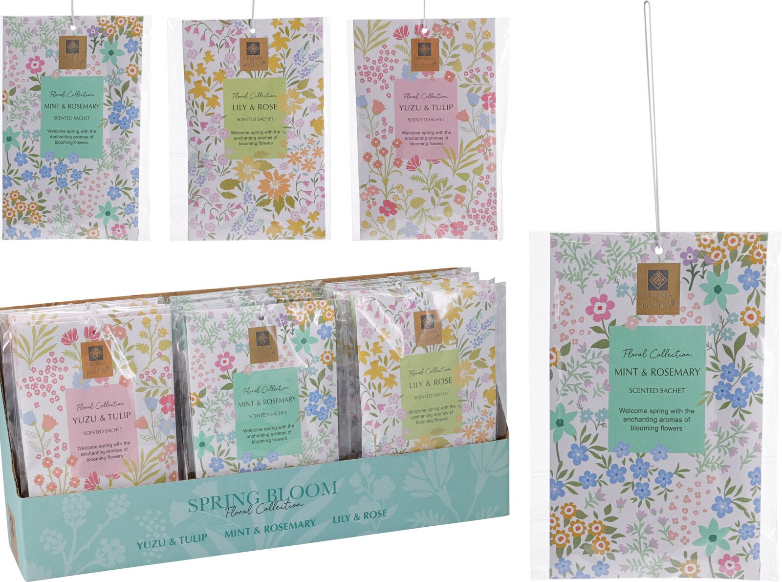 Kvepiantis maišelis, 9 x 14 cm, 3 skirtingi kvapai