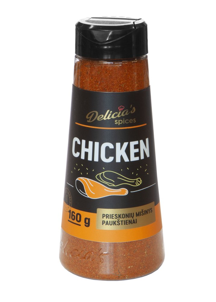 Prieskonių mišinys DELICIA`S SPICES, paukštienai"Chicken", 160g
