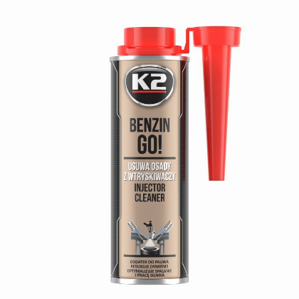 Automobilinis valiklis K2 BENZIN GO!, purkštukų ir kuro sistemai, 250ML 