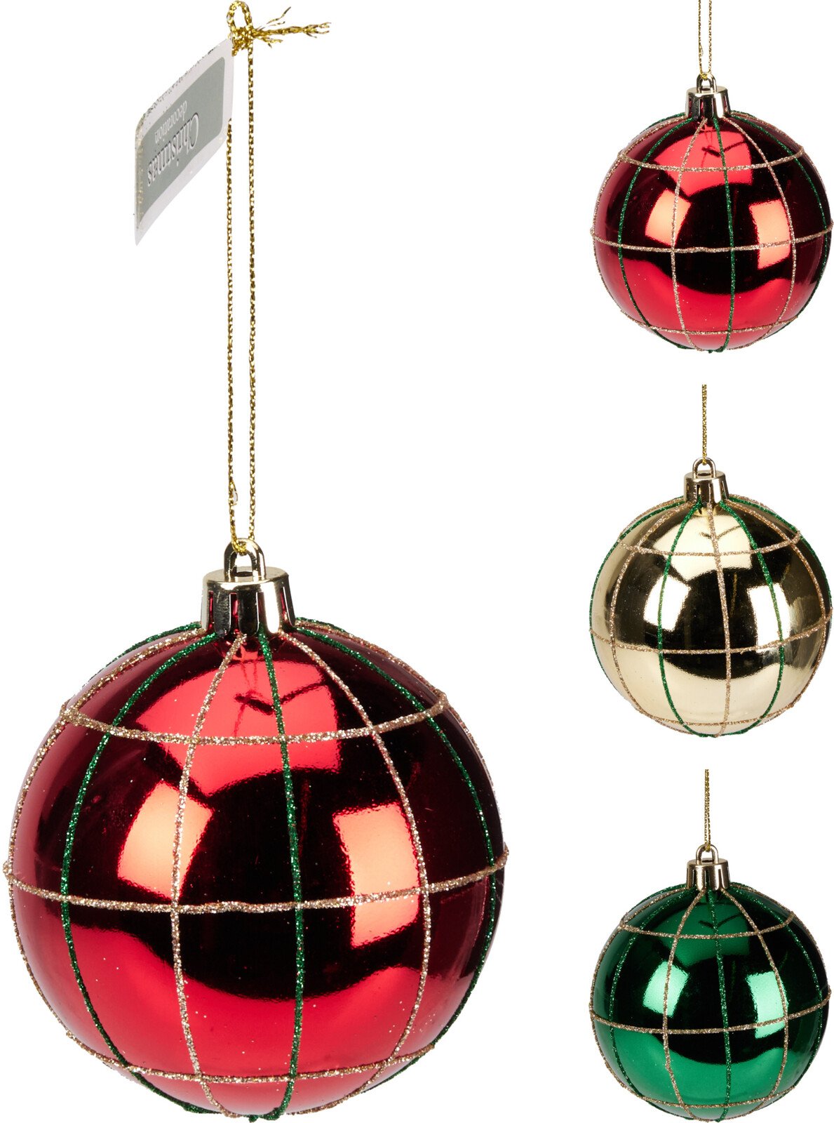 Eglutės žaisliukas, 3 skirtingos sp., su languoto raštu, skersmuo 8 cm