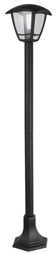 Lauko šviestuvas ORRO P6045S.E, E27, 1 x 60 W, IP44, pastatomas, 110 cm aukščio, juodos sp., A170620094