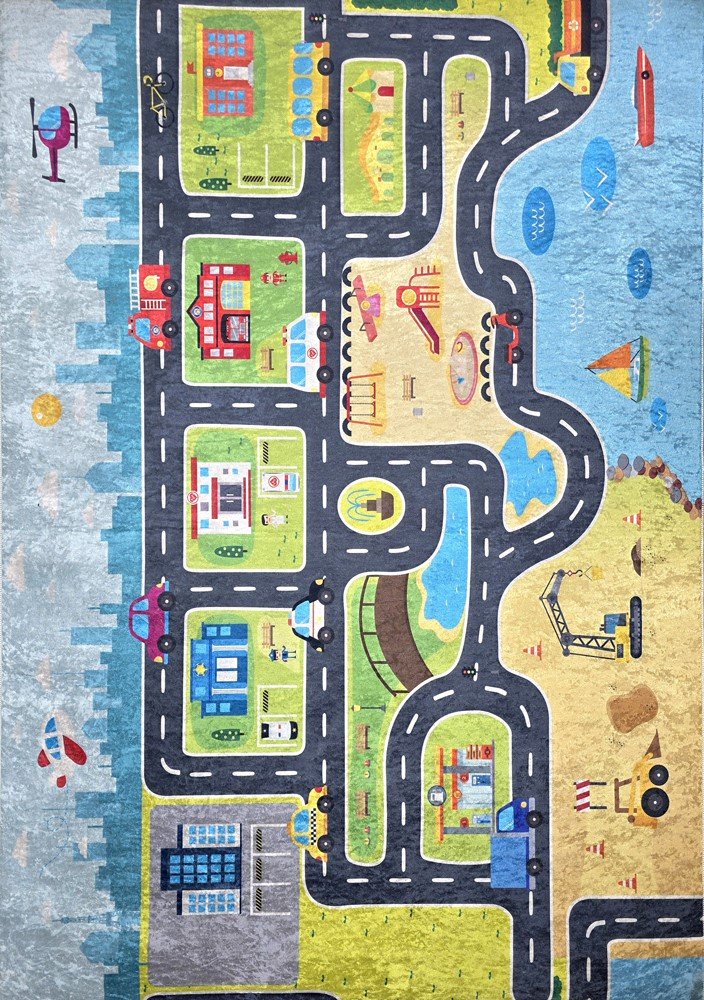 Kilimas RICCO BAMBINO CITY, 120 x 170 cm, 100% poliesteris, 60D-1M1217