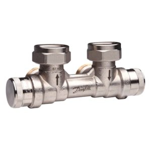 Balansinis vožtuvas DANFOSS RLV-KDV, DN20, kampinis, kairysis, 013G7875