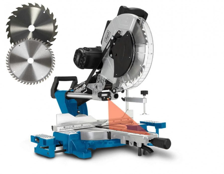 Skersinio pjovimo staklės SCHEPPACH HM140L su papildomu pjovimo disku