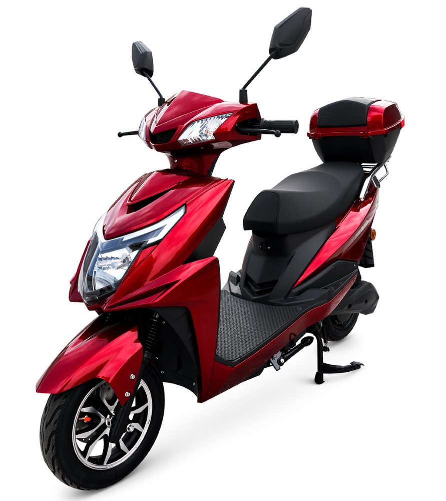 Elektrinis motoroleris EKOMOTO Z1000, raudonas, 20 Ah švino baterija