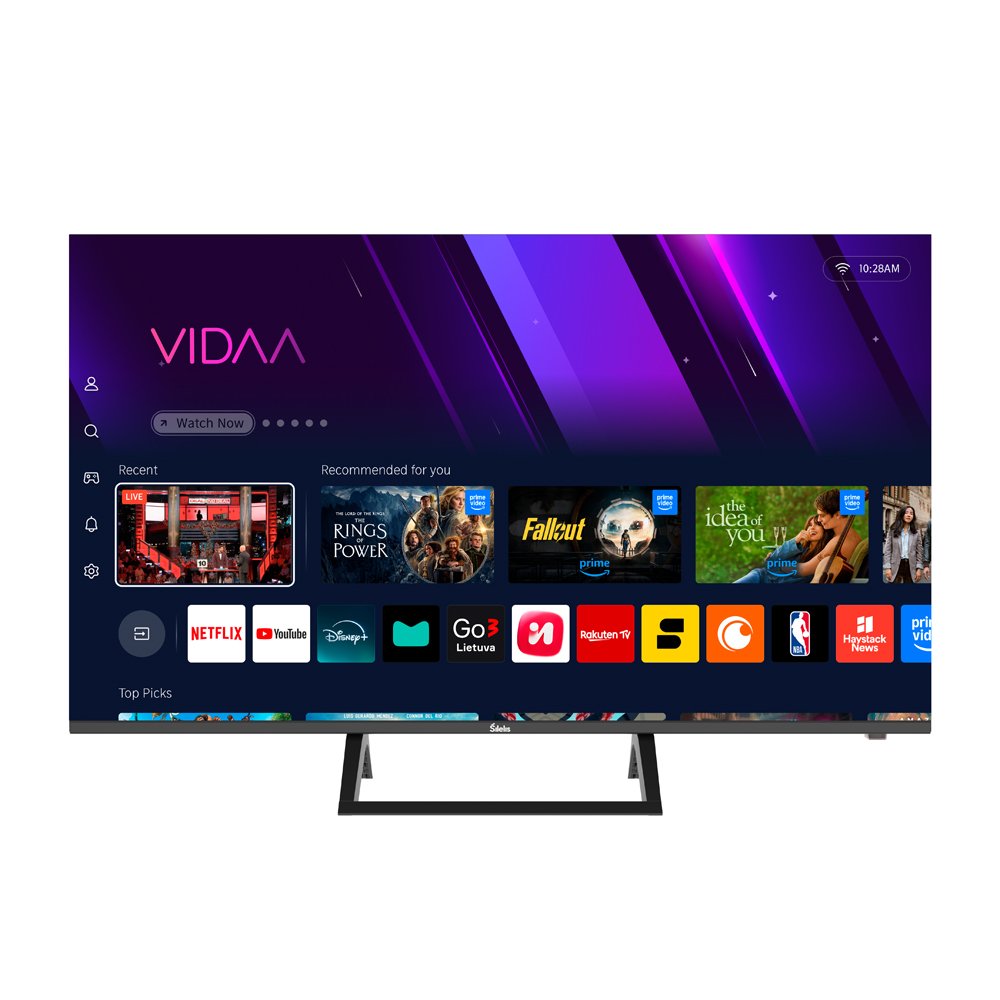 Televizorius ŠILELIS TV-432, Smart, QLED, 43", 4K UHD 3840×2160, 60 Hz