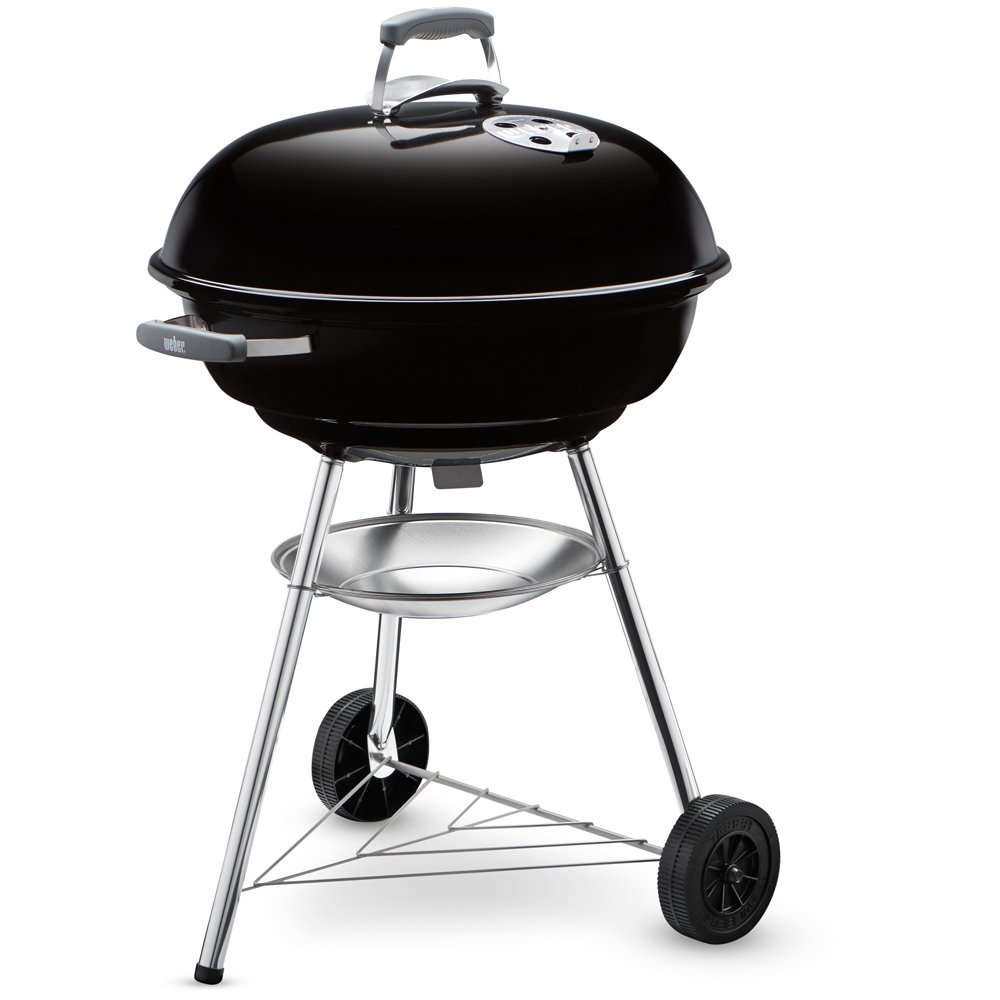 Anglies kepsninė WEBER Compact Kettle, skersmuo 57cm, su ratukais, juoda