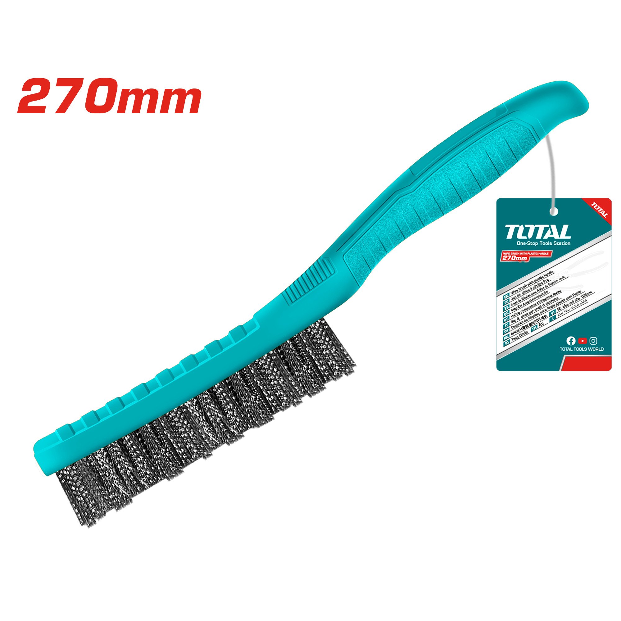 Vielinis šepetys TOTAL, 270 mm, TAC3804051