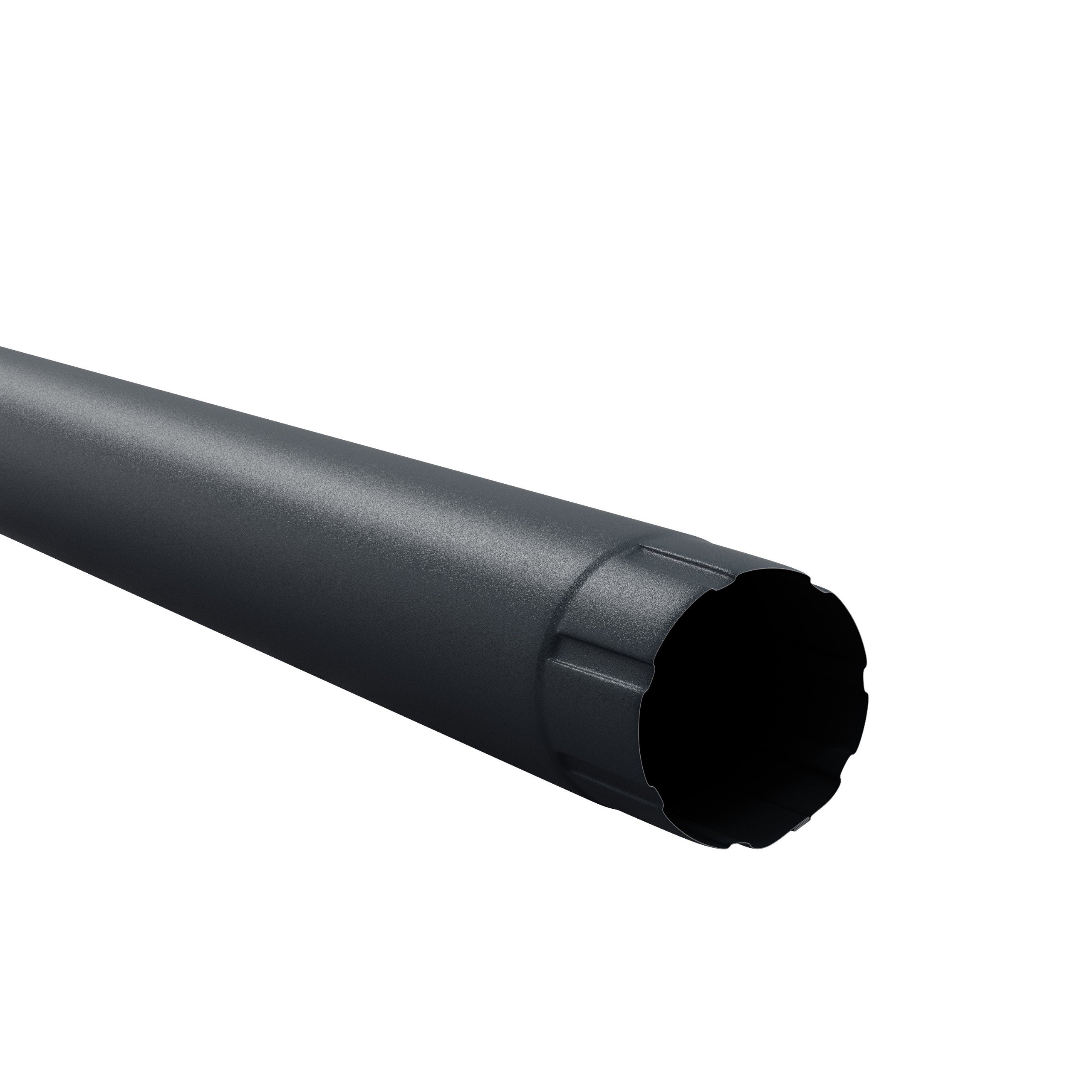Lietvamzdis BILKA, ilgis 1m, skersmuo 90 mm, antracito pilka spalva, RAL7016, matinė