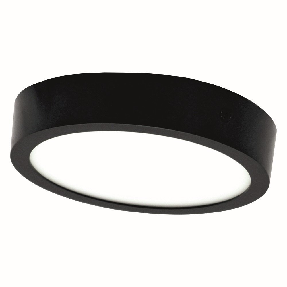 Montuojamas šviestuvas panelė TOPE Modena, paviršinė, LED 16W, 3000K, 1168 lm, IP44, apvali, juodos sp., 157 x 31 mm, 6003000150
