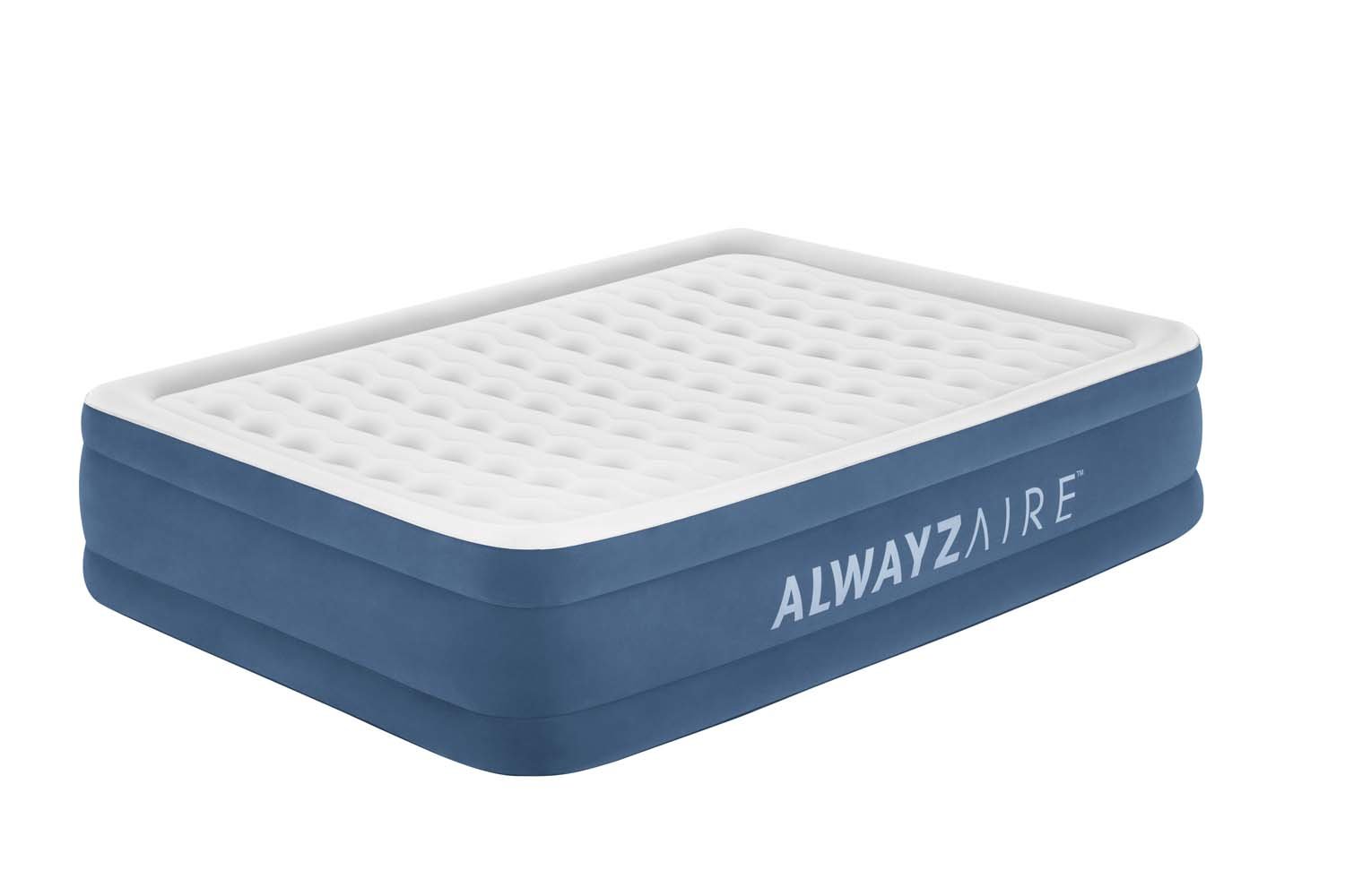 Pripučiama lova-čiužinys BESTWAY, dvigulė, su įmontuota elektrine pompa, matmenys 203x152x46 cm, 67624