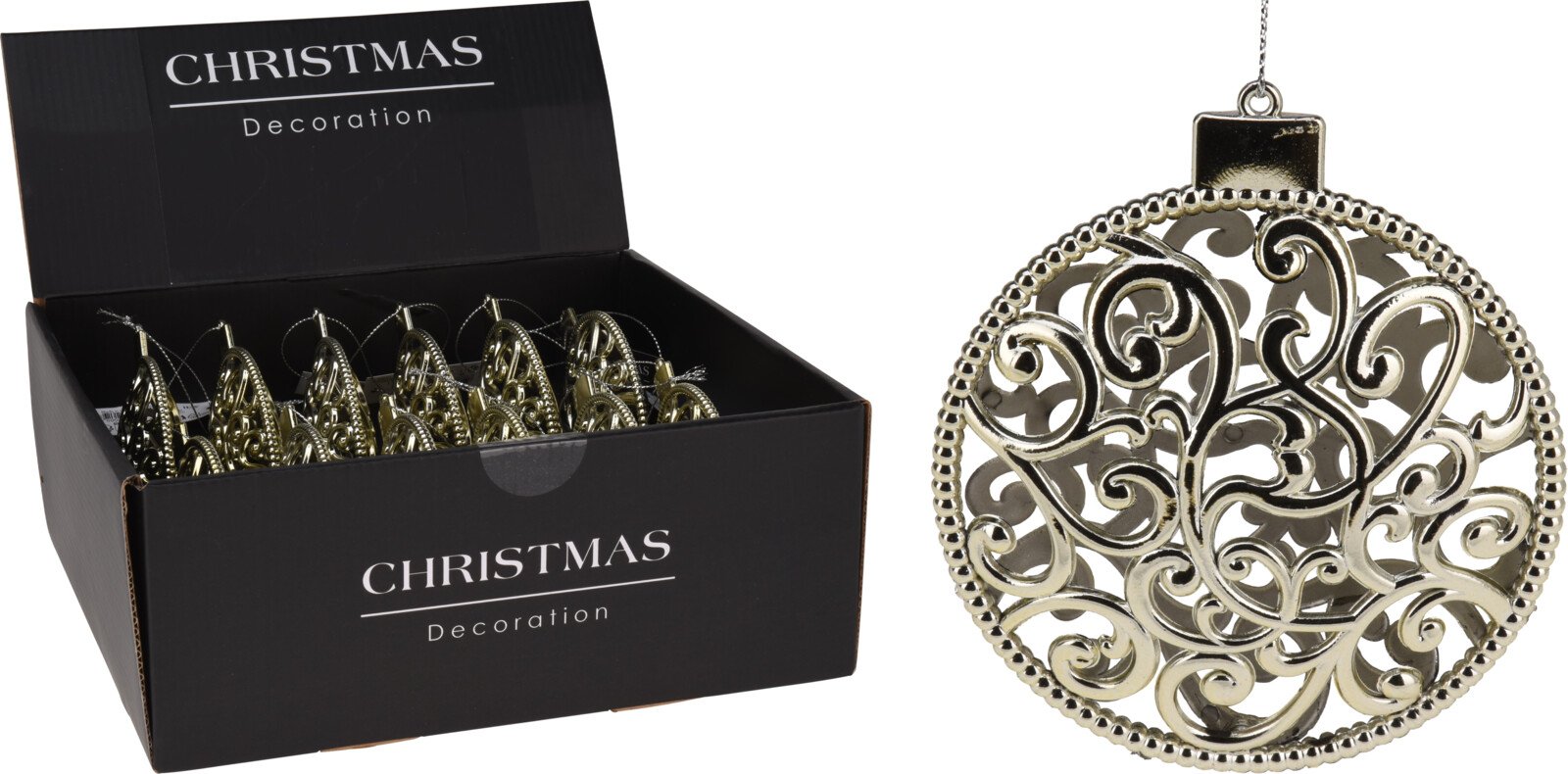 Eglutės žaisliukas, šampaninės sp., 100 x 25 x 110 mm