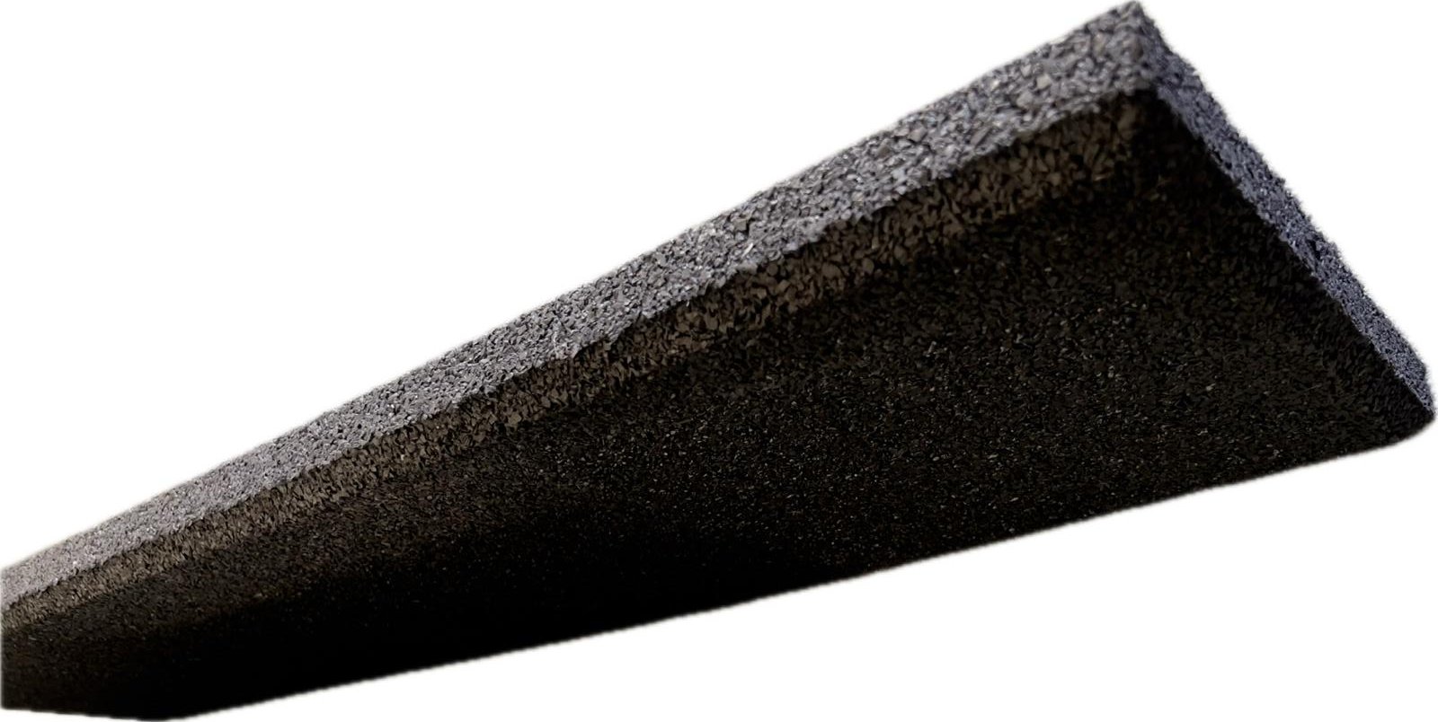 Guminis bortelis METALOIDAS, 100 x 25 x 4 cm, juodas