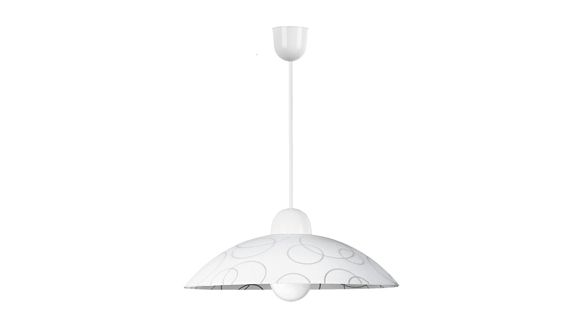 Pakabinamas šviestuvas RABALUX Ada 1844, E27 1 x MAX 60W, skersmuo 300 mm, atstumas nuo lubų 900 mm, IP20, baltos sp.