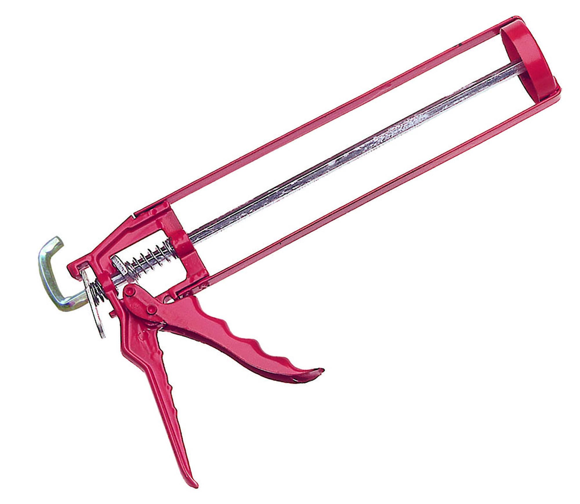 Pistoletas klijams, silikonui,akrilui, dažytas, skeletas, 320 ml