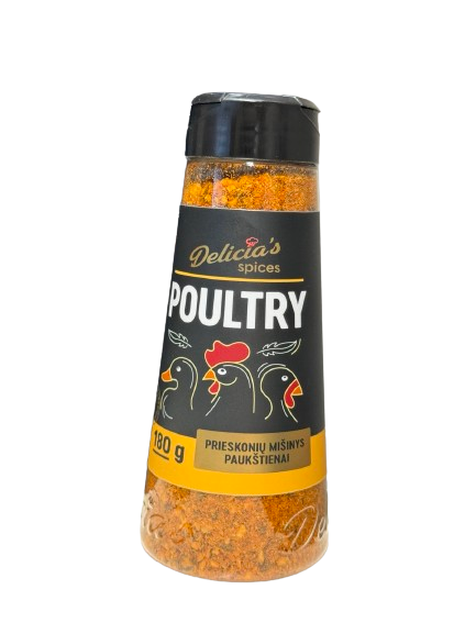 Prieskonių mišinys DELICIA`S SPICES, paukštienai, 180 g