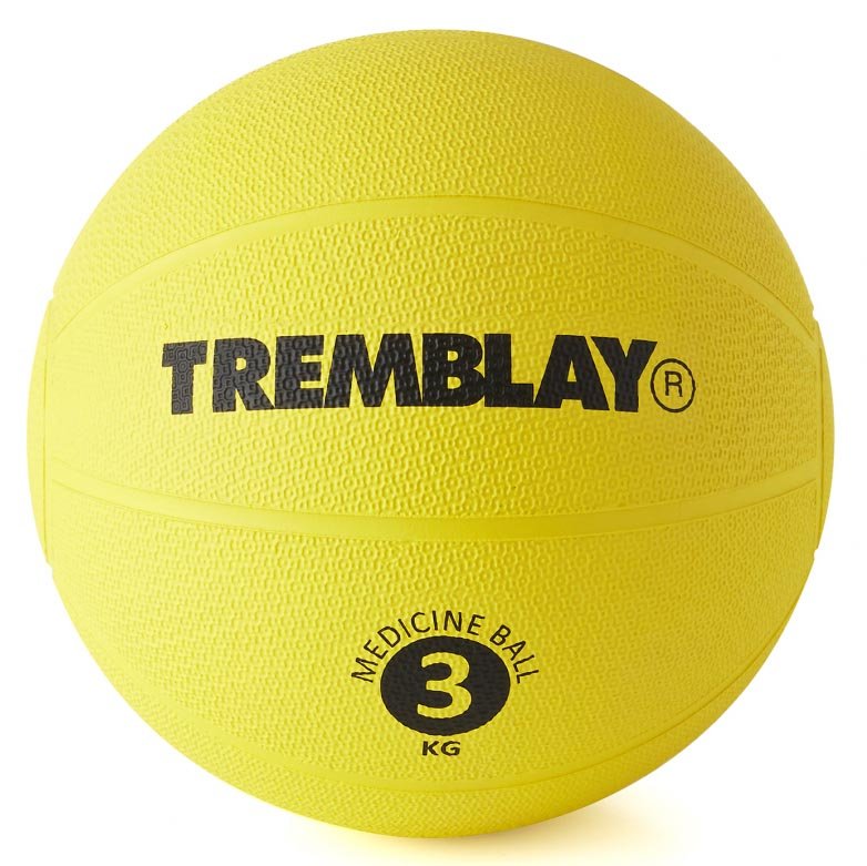 Svorinis kamuolys TREMBLAY Medicine Ball, d- 23 cm, 3 kg, yellow