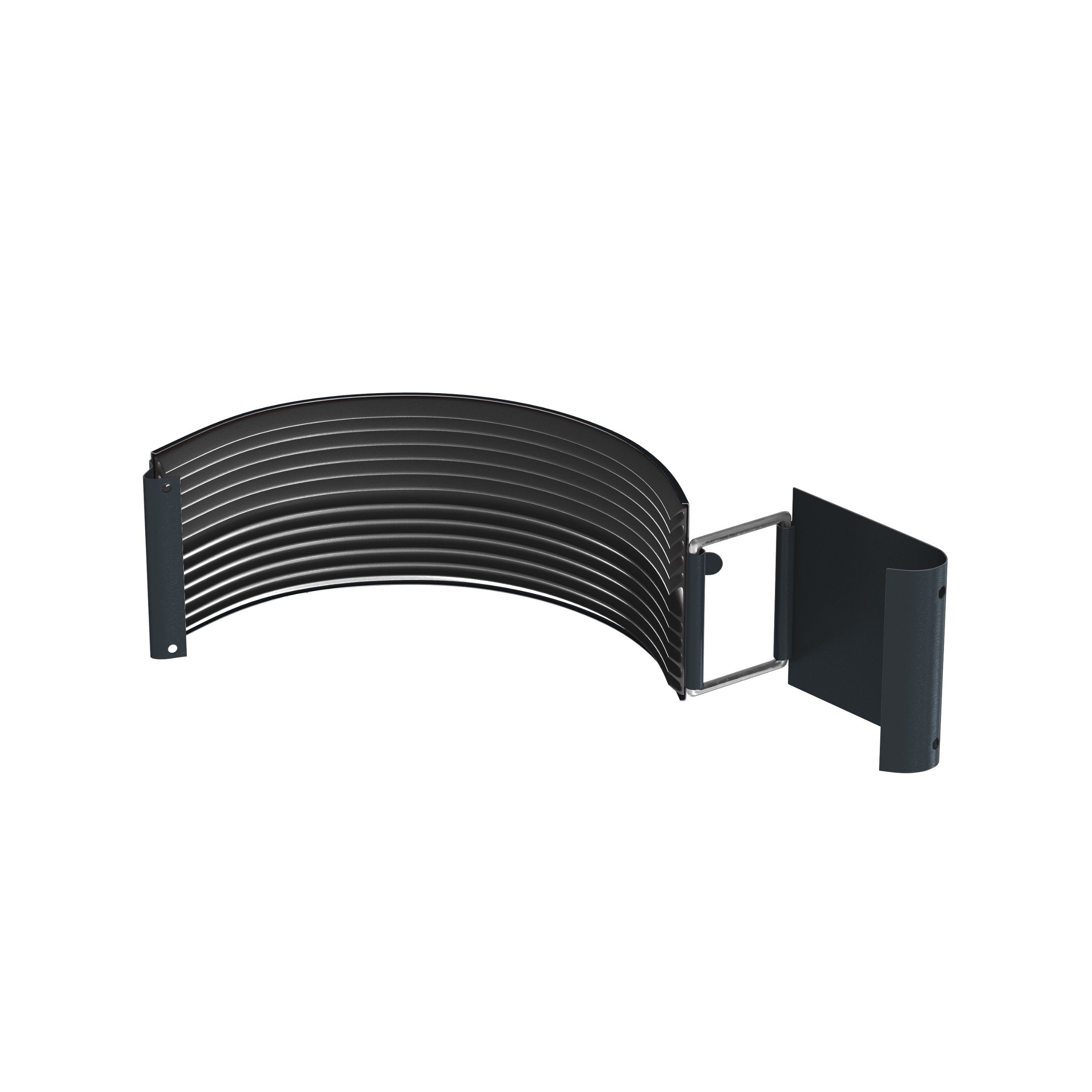 Latako jungtis BILKA, skersmuo 125/90 mm,  antracito pilka splava, RAL7016