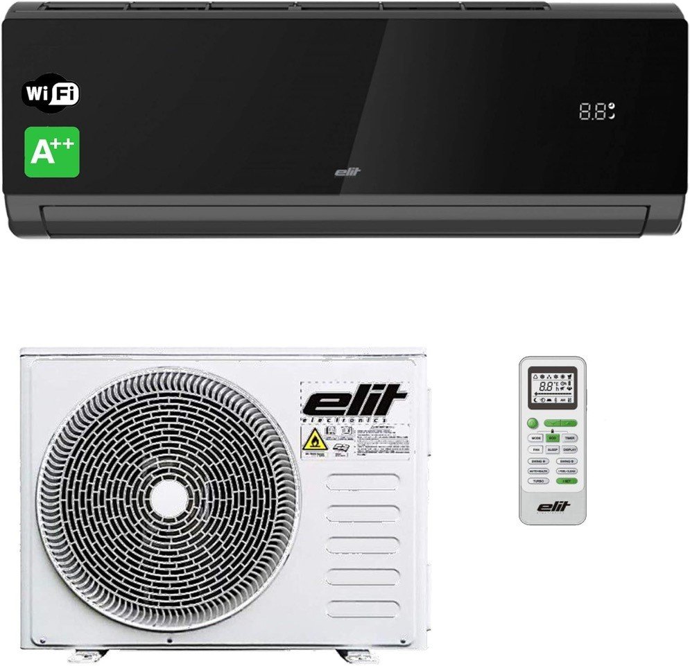 Oro kondicionierius ELIT Black Art, WIFI, 3,5kW, juodas