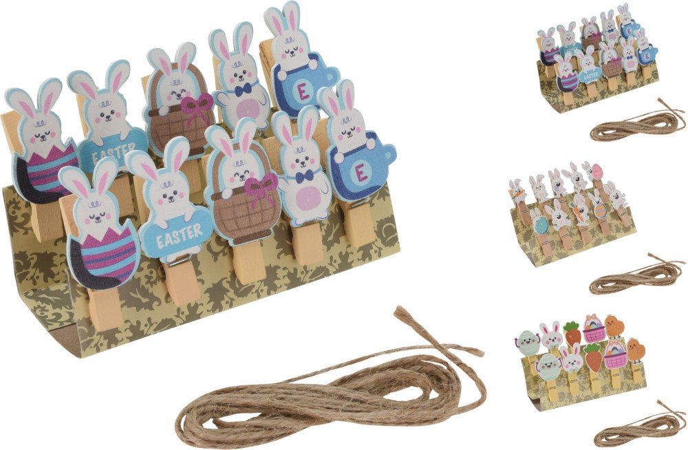 Segtukai Velykos, mediniai, 3 skirtingi dizainai