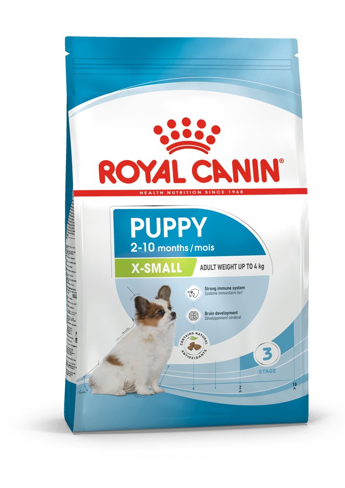 Sausas šunų ėdalas ROYAL CANIN, visavertis pašaras labai mažų veislių šuniukams (suaugusio svoris iki 4kg), iki 10 mėnesių amžiaus, 1,5 kg