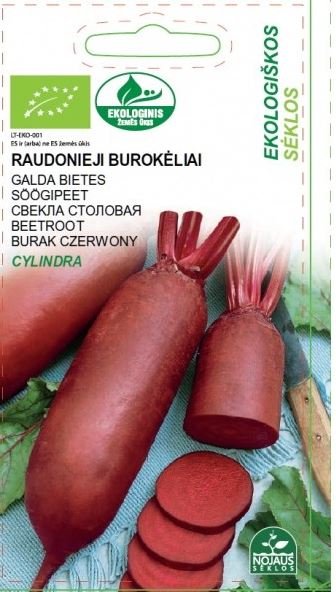Daržovių sėklos, EKO Raudonieji Burokėliai Cylindra 2, 4047