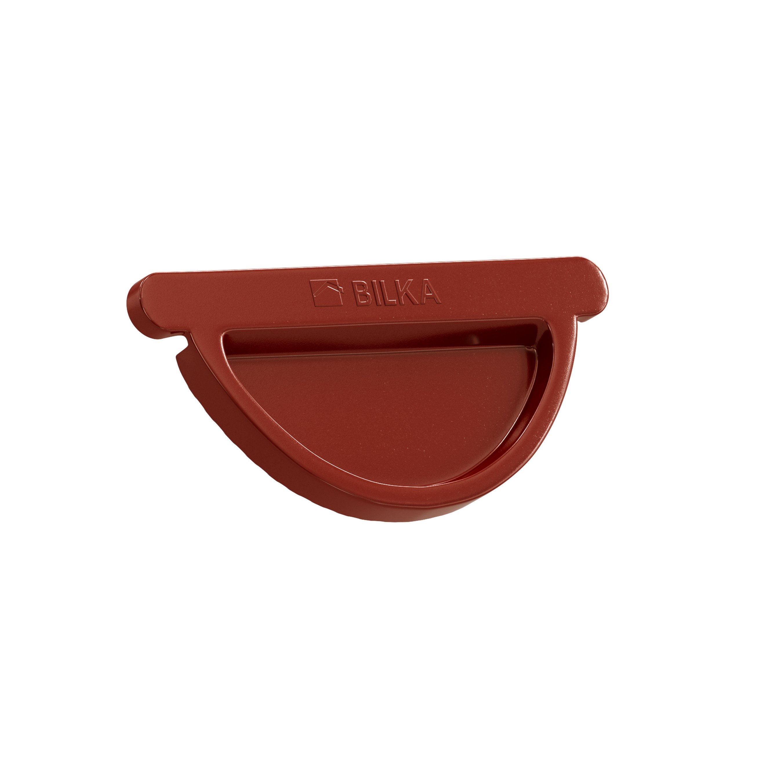 Latako dangtelis BILKA, universalus, skersmuo 125 mm, tamsi raudona spalva,  RAL3009 