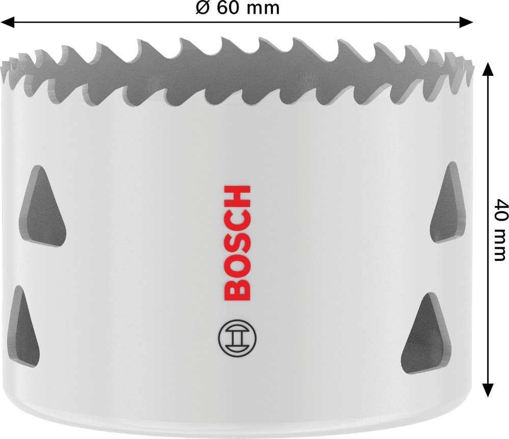 Bimetalinė gręžimo karūna BOSCH, 60 mm