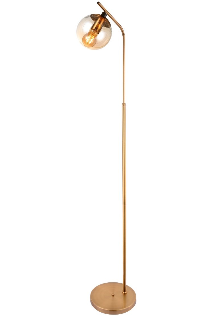 Toršeras G.LUX Gt-380-1F-Ab Amber, 1xE27, išmatavimai: 20*160 cm, gaubtas 15 cm, be lemputės kompl., žalvario sp.