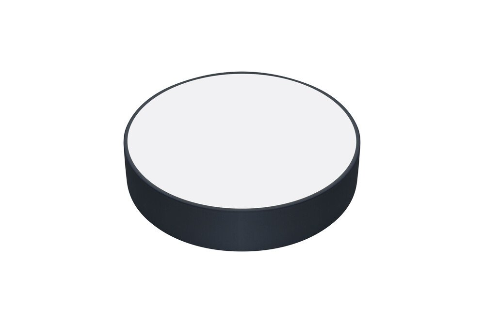 Lubinis LED šviestuvas HOROZ Sofia, 36W, 3240lm, 6400K, IP20, juodos sp., 235x235x40 mm