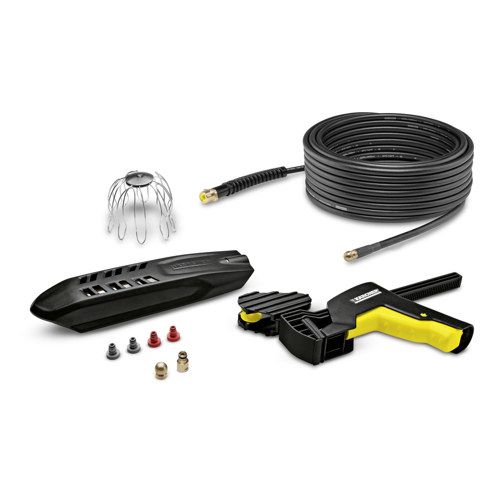 Lietvamzdžių ir vamzdynų valymo rinkinys KARCHER, 20 m (2.642-240.0)