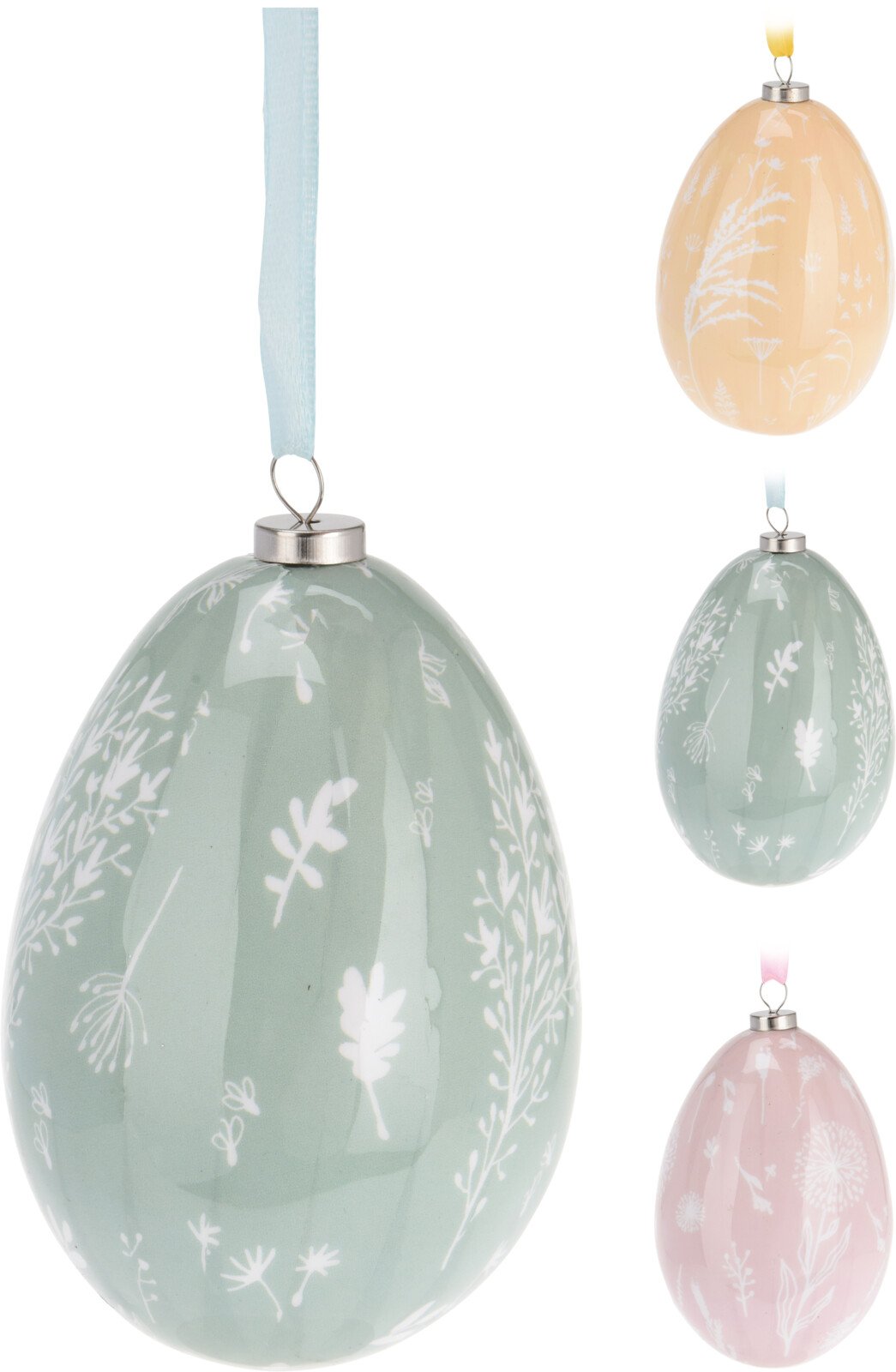 Velykiniai pakabinami margučiai, 2 vnt., 6 cm, 3 skirtingos sp.